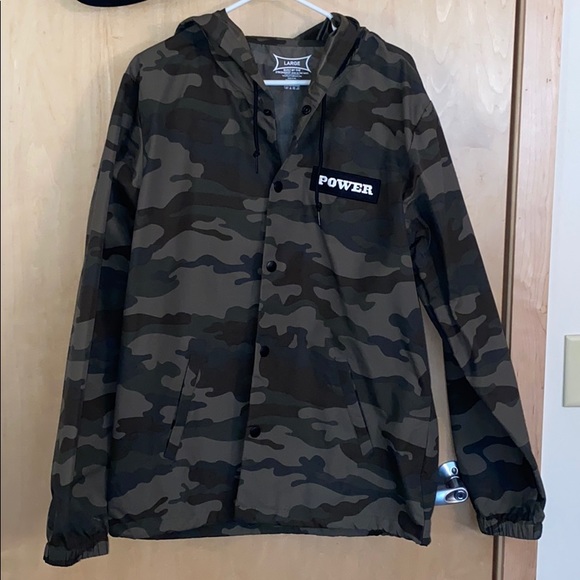Mark Bell camo button up wind breaker - Picture 1 of 2